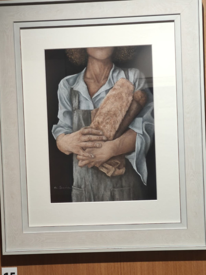 Una serie de pinturas sobre el pan y la labor del panadero