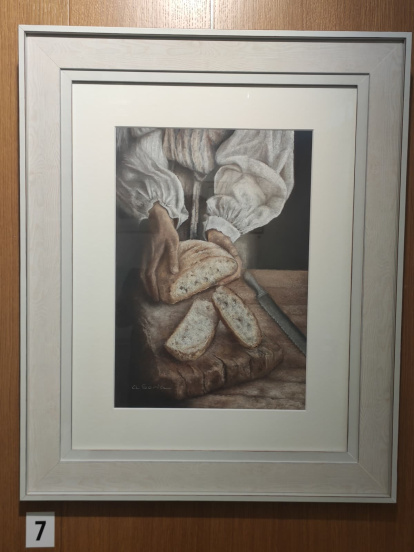 Una serie de pinturas sobre el pan y la labor del panadero
