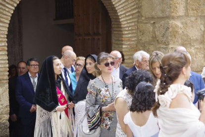 Las hermosas alfombras florales adornaron el paseo procesional
