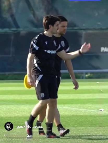 El preparador soriano en su nueva etapa en el Paok de Salónica.