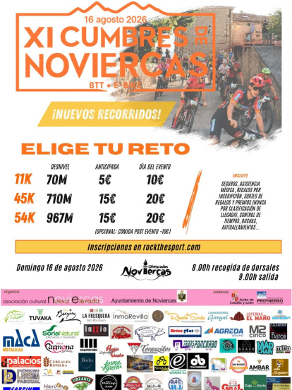 La BTT de Noviercas tiene tres distancias diferentes.