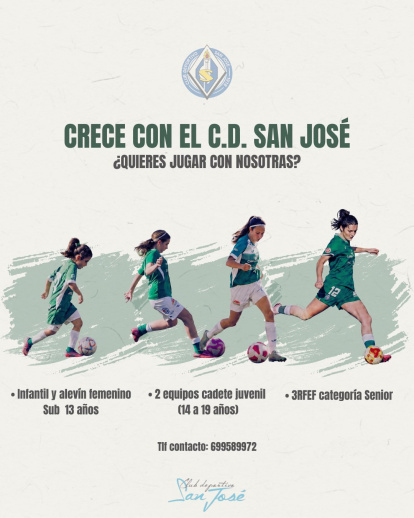 El San José busca jugadoras para sus equipos femeninos.