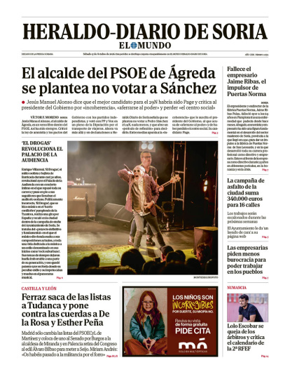 Portada de Heraldo-Diario de Soria del 17 de octubre de 2026