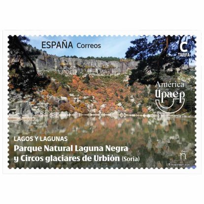 Sello América UPAEP | Parque Natural Laguna Negra y Circos glaciares de Urbión (Soria)| Tarifa C | Pack de 4, 8,40 €