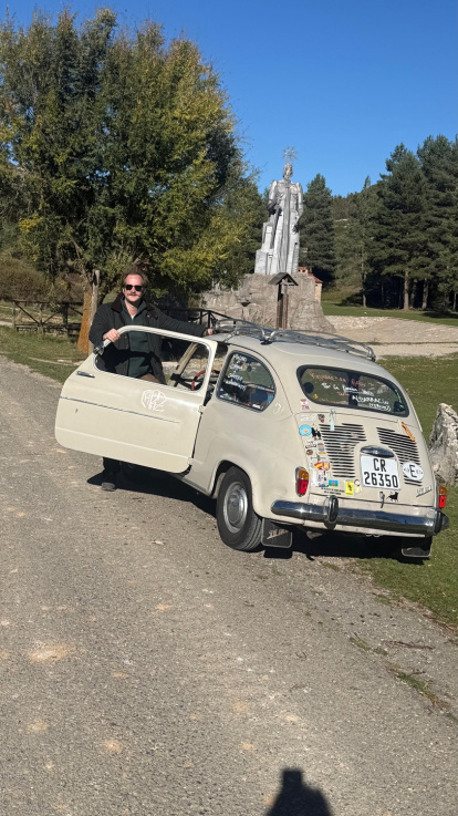 Parada durante la ruta.