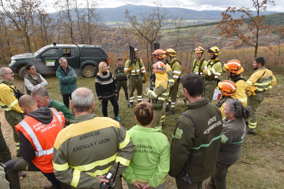 La Junta 'entrena' en Tierras Altas en la lucha contra incendios forestales